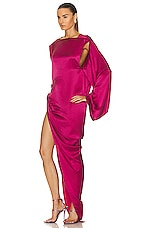 Rick Owens Edfu Gown in Fuschia, view 3, click to view large image.