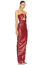 Rick Owens Prong Gown in Cardinal Red, view 2, click to view large image.