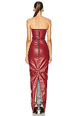 Rick Owens Prong Gown in Cardinal Red, view 3, click to view large image.