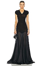 Rick Owens Lido Divine Gown in Black, view 1, click to view large image.