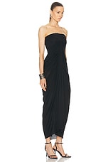 Rick Owens Radiance Bustier Dress in Black, view 2, click to view large image.