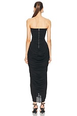 Rick Owens Radiance Bustier Dress in Black, view 3, click to view large image.