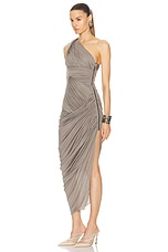 Rick Owens Lido Draped Dress in Dust, view 3, click to view large image.