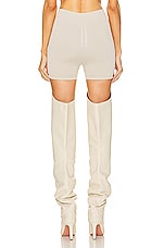Rick Owens Brief Short in Pearl, view 3, click to view large image.