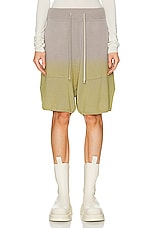 Rick Owens X Moncler Long Boxer Short in Acid Degrade, view 1, click to view large image.