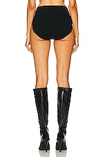 Rick Owens Highwaisted Panty in Black, view 3, click to view large image.