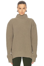 Rick Owens Fisherman Tabard Sweater in Dust, view 1, click to view large image.