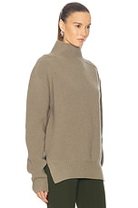 Rick Owens Fisherman Tabard Sweater in Dust, view 2, click to view large image.