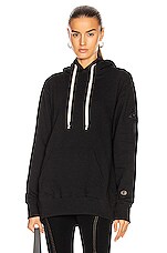 Rick Owens x Champion Pentagram Sleeve Hoodie in Black | FWRD