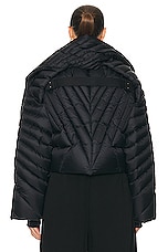 Rick Owens X Moncler Radiance Convertible Jacket in Black, view 6, click to view large image.