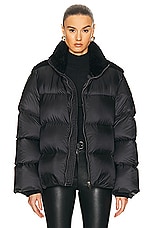 Rick Owens X Moncler Cyclopic Jacket in Black, view 1, click to view large image.