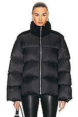 Rick Owens X Moncler Cyclopic Jacket in Black, view 2, click to view large image.