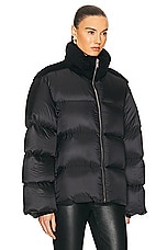 Rick Owens X Moncler Cyclopic Jacket in Black, view 3, click to view large image.