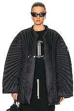 Rick Owens X Moncler Radiance Jacket in Black, view 1, click to view large image.