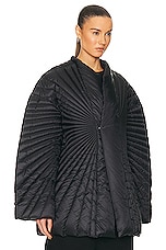Rick Owens X Moncler Radiance Jacket in Black, view 3, click to view large image.