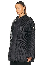 Rick Owens X Moncler Radiance Jacket in Black, view 4, click to view large image.