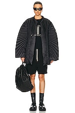 Rick Owens X Moncler Radiance Jacket in Black, view 6, click to view large image.