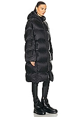 Rick Owens X Moncler Gimp Coat in Black, view 3, click to view large image.