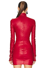 Rick Owens Gary Jacket in Cardinal Red, view 3, click to view large image.