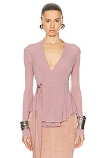 Rick Owens Hollywood Jacket in Dusty Pink, view 1, click to view large image.