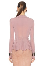 Rick Owens Hollywood Jacket in Dusty Pink, view 4, click to view large image.