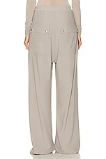 Rick Owens Drawstring Geth Belas Pant in Pearl, view 3, click to view large image.