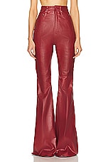 Rick Owens Bolan Bootcut Pants in Cardinal Red, view 1, click to view large image.