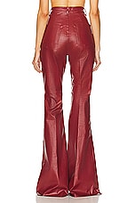 Rick Owens Bolan Bootcut Pants in Cardinal Red, view 3, click to view large image.