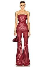 Rick Owens Bolan Bootcut Pants in Cardinal Red, view 4, click to view large image.