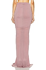 Rick Owens Draped Skirt in Dusty Pink, view 3, click to view large image.