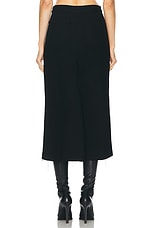 Rick Owens Long Skirt in Black, view 4, click to view large image.