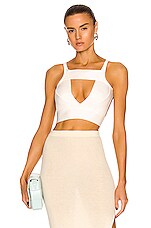 Rick Owens Sling Bra Top in Milk | FWRD