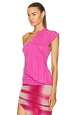 Rick Owens Edfu Top in Hot Pink, view 3, click to view large image.