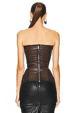 Rick Owens Bustier Top in Brown, view 3, click to view large image.