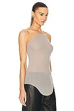 Rick Owens Skorpio Tank in Pearl, view 2, click to view large image.