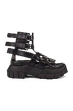 Rick Owens Hiking Tractor Sandal in Black | FWRD