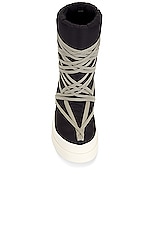 Rick Owens X Moncler Bigrocks Boot in Black, view 4, click to view large image.