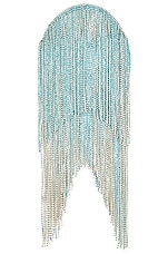 retrofete Talia Small Crystal Bag in Aqua Blue, view 2, click to view large image.