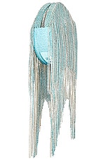 retrofete Talia Small Crystal Bag in Aqua Blue, view 3, click to view large image.