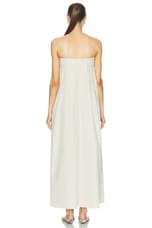 Rohe Strapless Volume Dress in Sand, view 4, click to view large image.