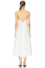 Rohe Cotton Strap Dress in White, view 3, click to view large image.