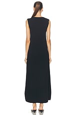 Rohe Scoop Neck Knitted Dress in Black, view 3, click to view large image.