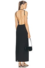 Rohe Sleeveless Open Back Dress in Black, view 1, click to view large image.