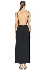 Rohe Sleeveless Open Back Dress in Black, view 4, click to view large image.