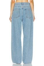 Rohe Low Waist Wide Leg in Denim Blue, view 3, click to view large image.