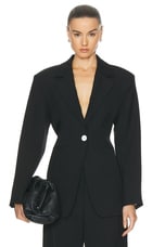 Rohe Waisted Blazer in Noir, view 1, click to view large image.