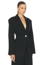 Rohe Waisted Blazer in Noir, view 2, click to view large image.