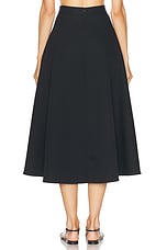 Rohe A-line External Pocket Skirt in Black, view 4, click to view large image.