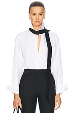 Rohe Detachable Tie Shirt in Optic White | FWRD