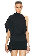 Rohe Occasion Open Back Top in Noir, view 1, click to view large image.